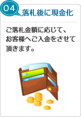 落札後に現金化